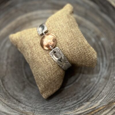 Vintage Spoon Handle Bracelet with 1978 Australian Coin