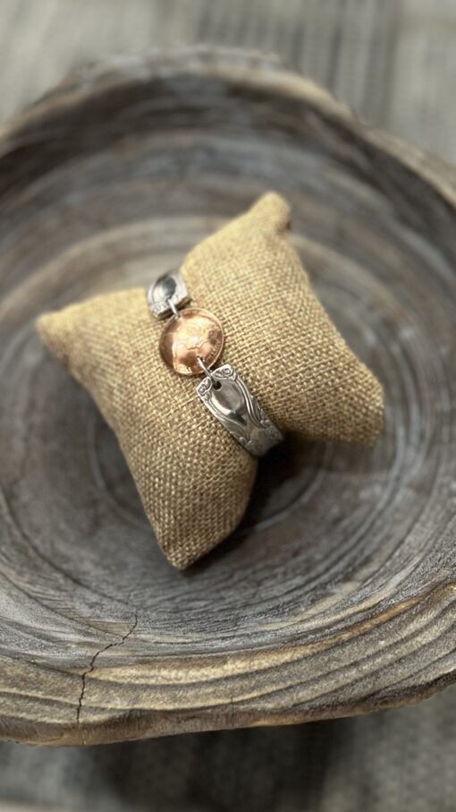 Vintage Spoon Handle Bracelet with 1978 Australian Coin