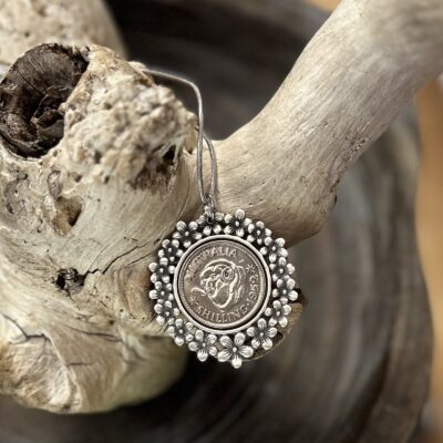 Elegant 1952 Australian Shilling Coin Necklace
