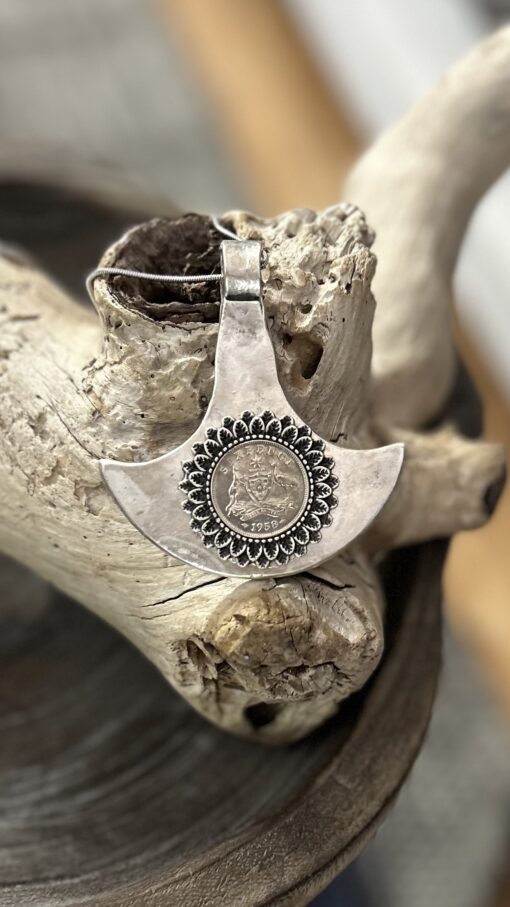 1958 Australian Sixpence Statement Necklace - Image 3