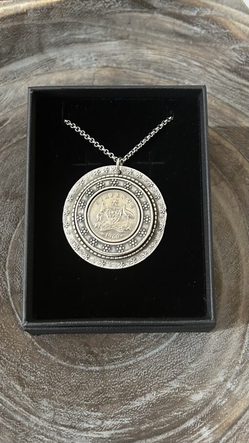 Timeless Treasure1960 Australian Sixpence Necklace - Image 3