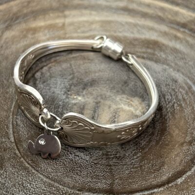 Kings Pattern Silverware Charm Bracelet