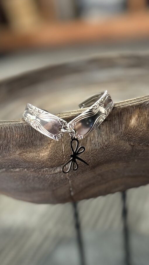 Charm Dragonfly Silverware Bracelet - Image 2