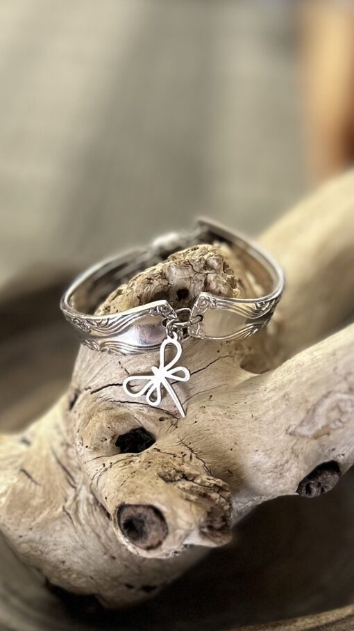 Charm Dragonfly Silverware Bracelet - Image 3