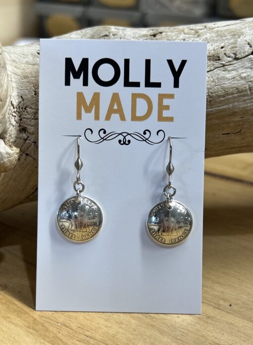 1943 Domed Coin Earrings - Image 2