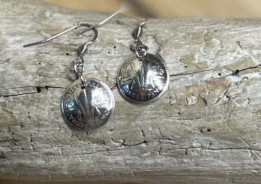 1943 Domed Coin Earrings - Image 3