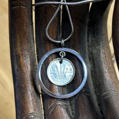 1956 Australian Threepence Coin Necklace