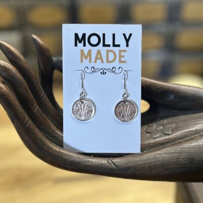 1957 Threepence Earrings