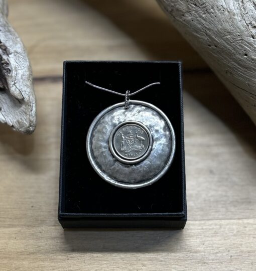 1963 Australian Sixpence Coin Necklace - Image 2