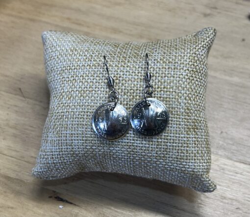 Treasured Australian 1963 Thrrepence Earrings - Image 4