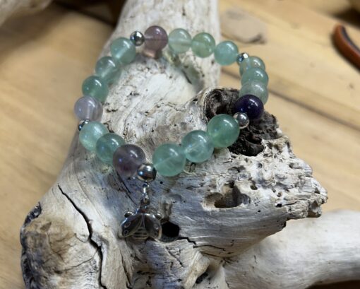 Fluorite Beaded Bee Bracelet - Image 2