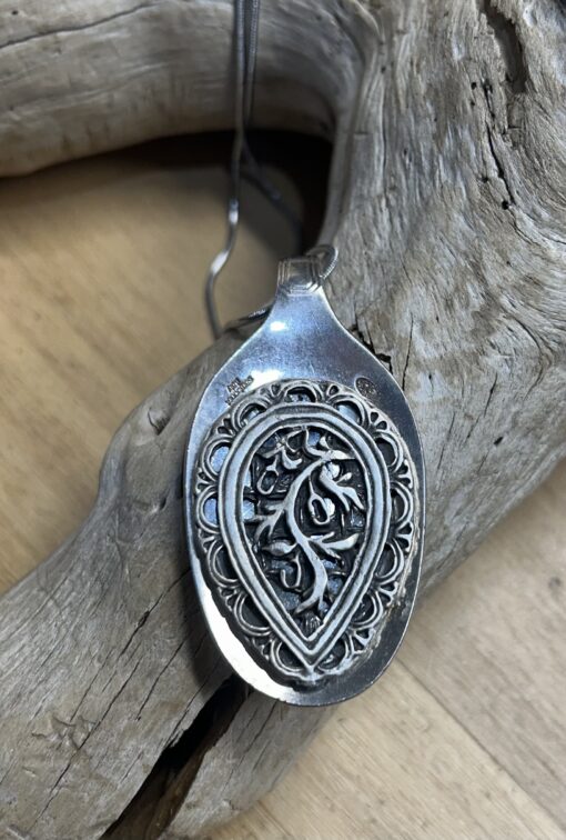 Alloy Metal Filigree Spoon Necklace - Image 3