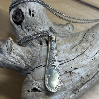 Gold Toned Teaspoon Handle Necklace