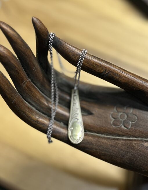 Gold Toned Teaspoon Handle Necklace - Image 2