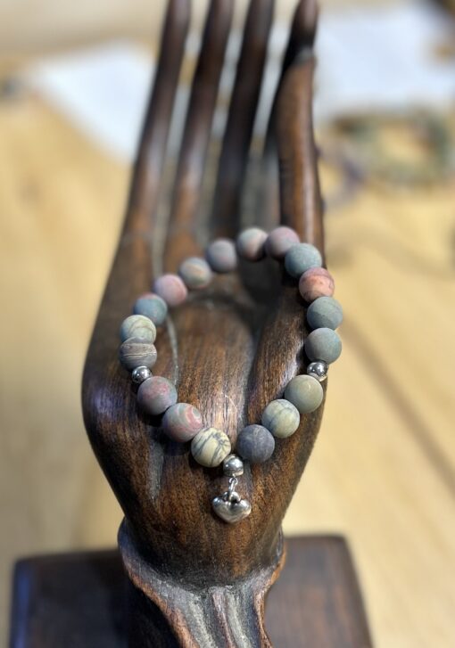 Picasso Stone Heart Beaded Bracelet - Image 4