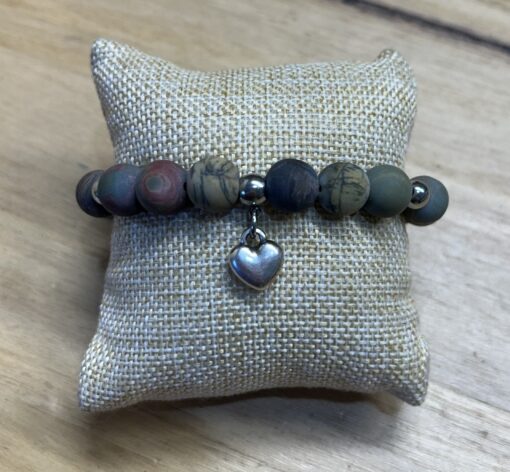 Picasso Stone Heart Beaded Bracelet - Image 2